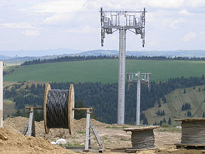 03.10.2008 - Napredovanie výstavby lanovky vo Vitanovej