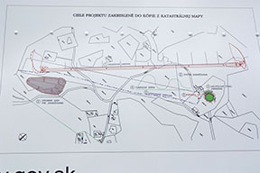 mapka plánovanej budúcnosti lyžiarskeho strediska /foto: Milan Haring 09.08.2009/