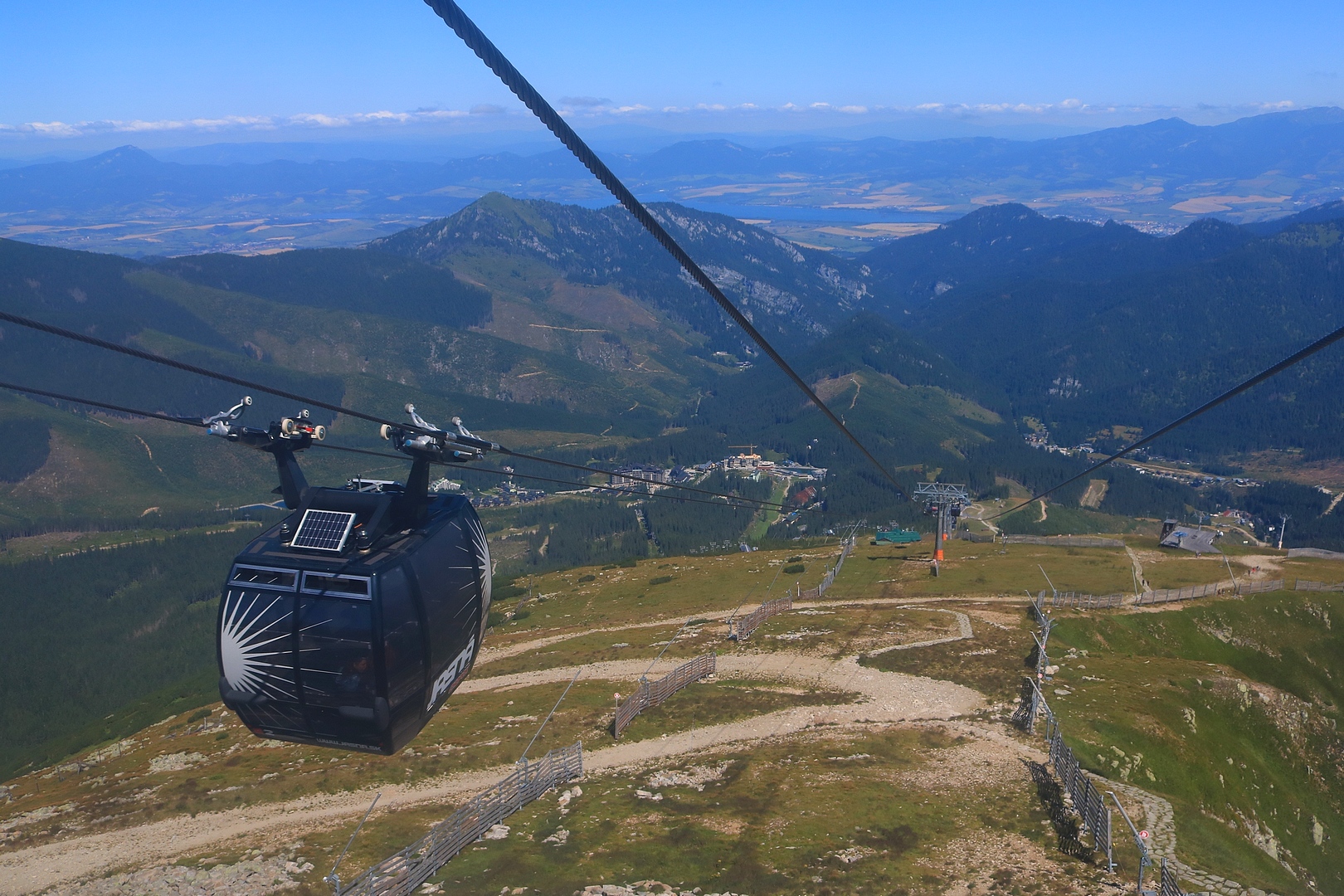 rozpětí lana mezi podpěrami č. 7 a 8  - foto: Radim Polcer 30.07.2024