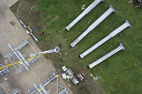Výstavba lanovky v maďarskom stredisku Zemplén Kalandpark /foto: Miroslav Kováč 21.9.2014/