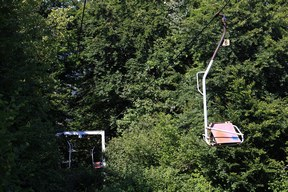 trasa lanovky mezi podpěrami č. 11 a 12 /foto: Radim Polcer 31.07.2024/