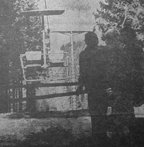 Pohľad z hornej stanice lanovky v prvých dňoch prevádzky. /foto: T. Strhársky, Večerník, júl 1972/