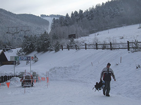 Tam vpravo bude snowboardpark, ale najprv musí poriadne nasnežiť /foto: Ján Palinský 4.1.2008/
