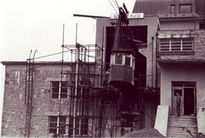 Po začiatku rekonštrukcie II. úseku... /foto: Roman Gric 9-1987/